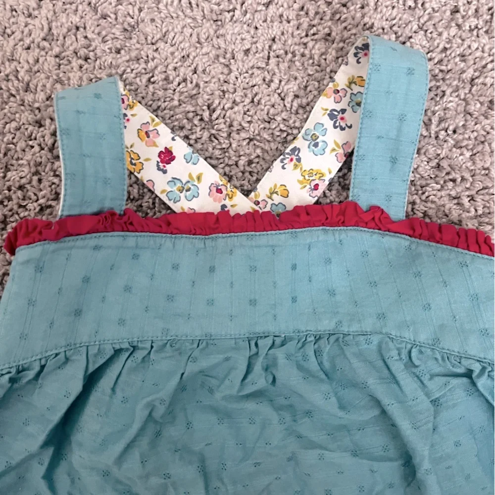 Matilda Jane Girls Full of Wonder Woven Textured Tank Size 6 - Picture 3 of 6